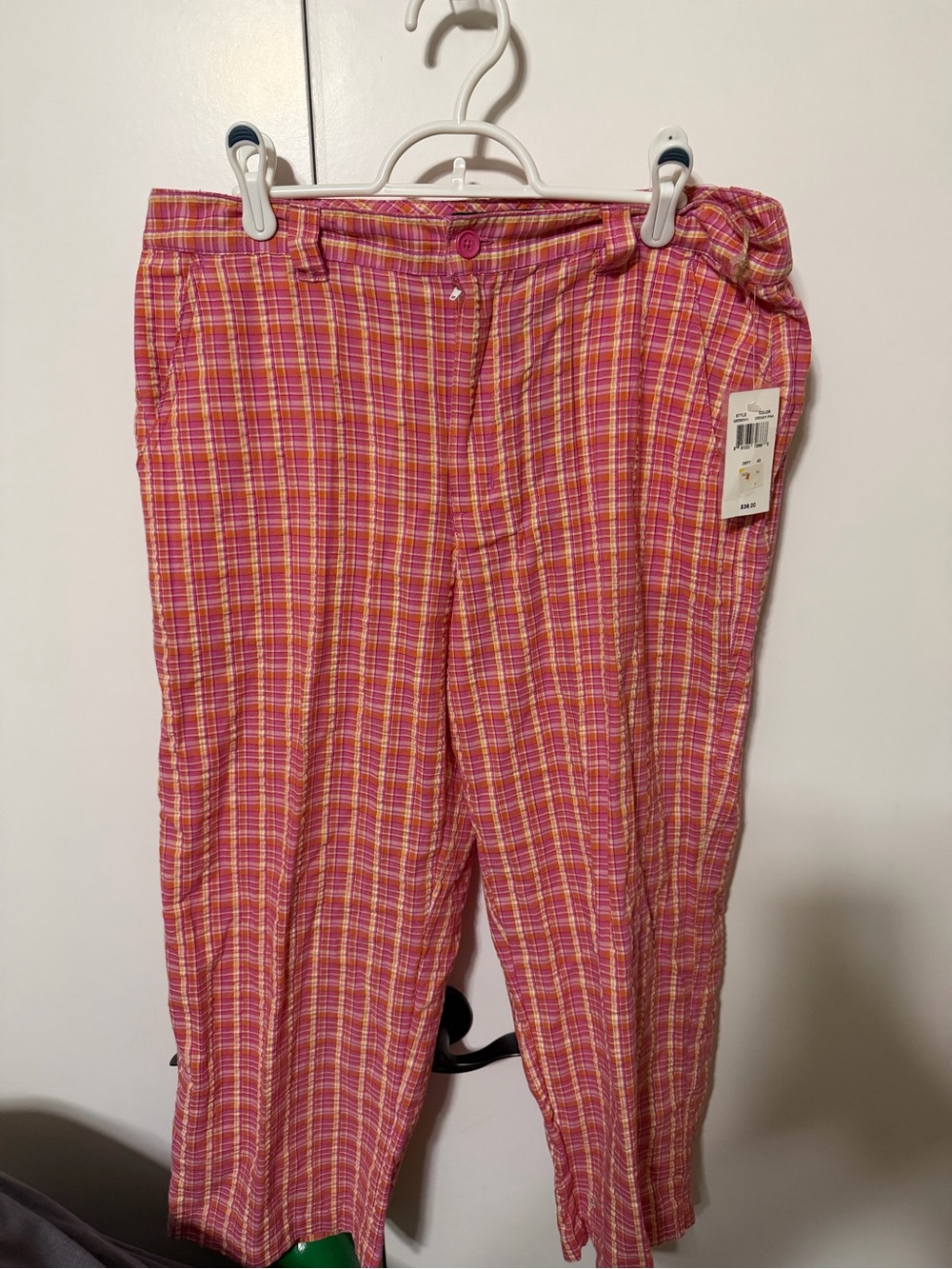 Havana Jack’s Pink Plaid Capris size 14